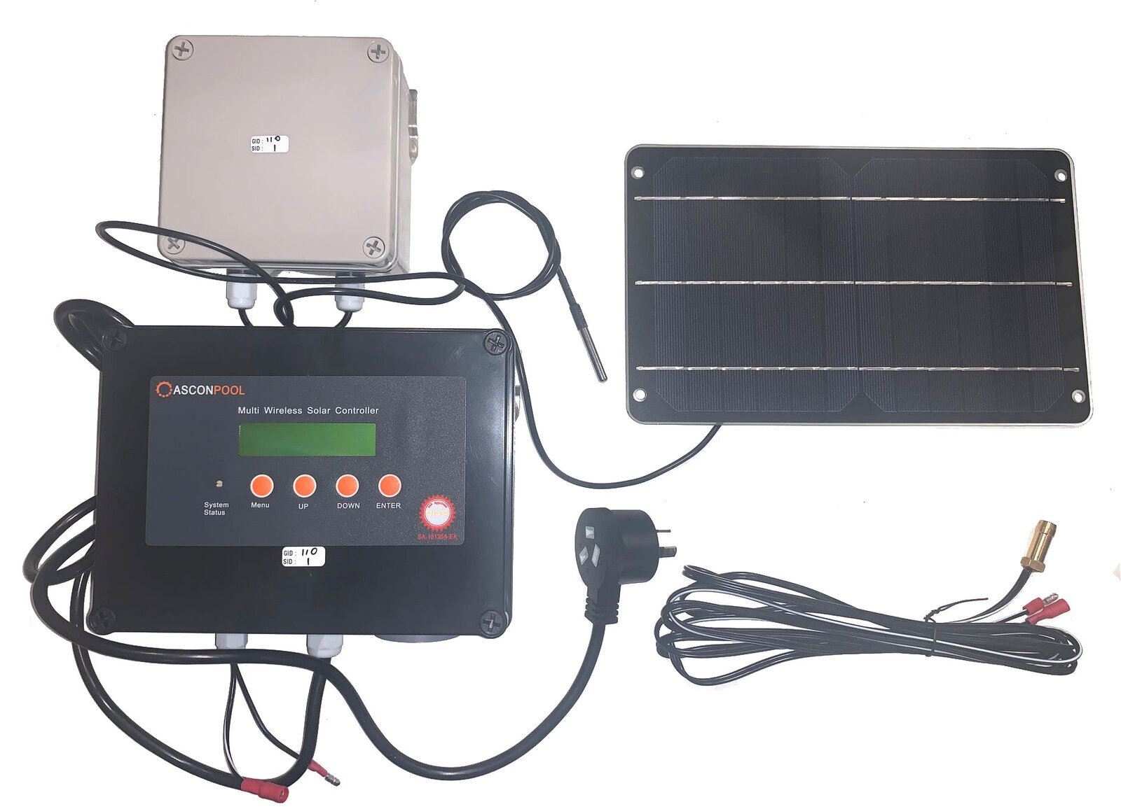 Ascon Wireless Solar Pool Heating Controller New Installs Or Retro Fit Any Solar Controller