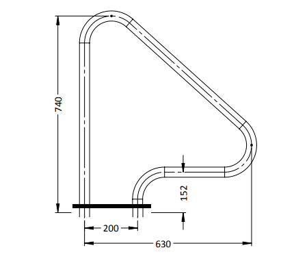 G1 Standard Figure 4 Grab Rail - Single