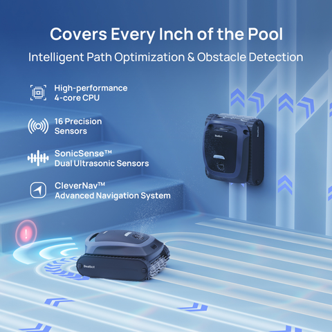 Beatbot AquaSense 2 Cordless Robotic Pool Cleaner | Floor, Wall & Waterline