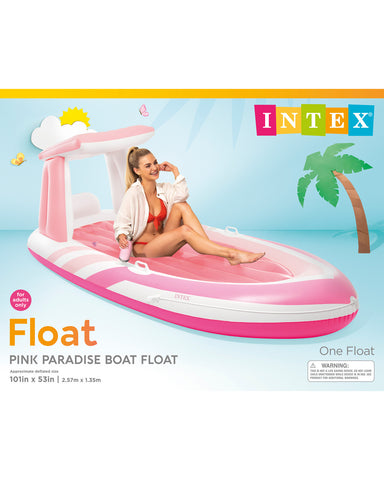 Intex Pink Paradise Boat Float 257cm x 135cm