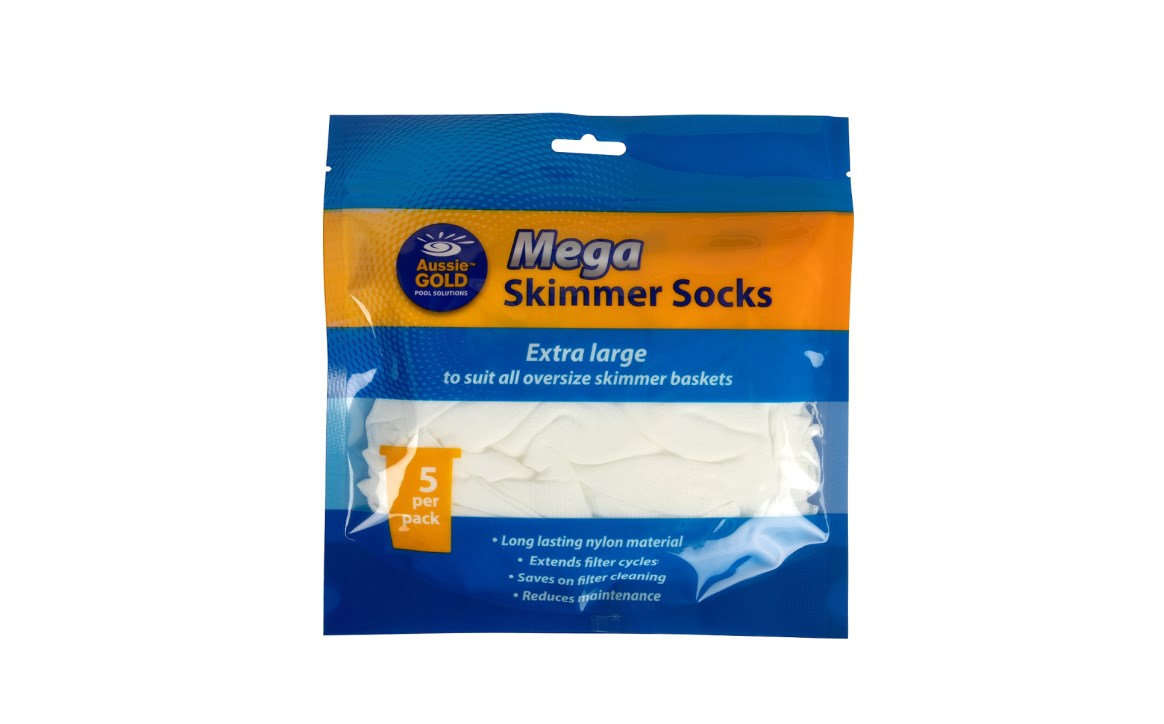 Aussie Gold Skimmer Socks - Mega Size - Pack of 5