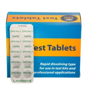 DPD 1 Rapid Chlorine testing tablets - Per Sheet