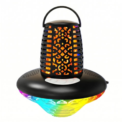 Swimsportz Flame Floating Bluetooth Pool Speaker with Diamond Light Show