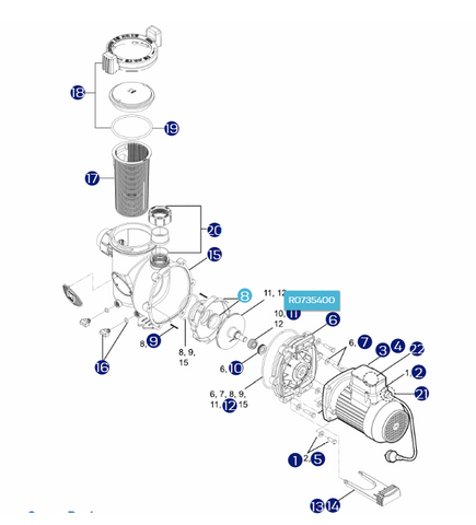Zodiac FloPro E3 Pool Pump Spare Parts
