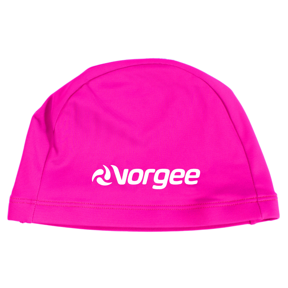 Vorgee Nylon Lycra Junior Fabric Swim Cap | Soft & Snag-Free | Kids Swimwear