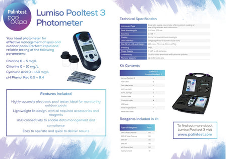Palintest Lumiso Pooltest 3 Photometer