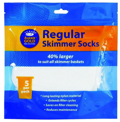 Aussie Gold Skimmer Socks - Regular Size - Pack of 5
