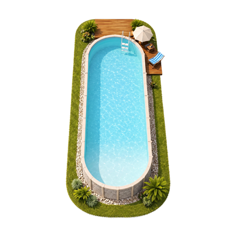 Classic Majestic Lap Pool Saltwater Above Ground Pool Kit