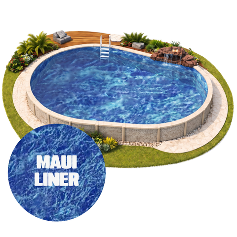 Classic Majestic Teardrop Saltwater Above Ground Pool Kit