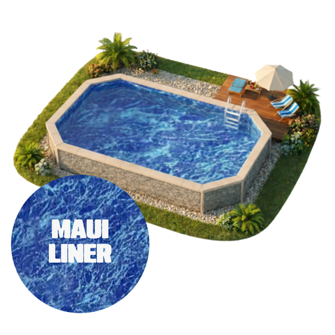 Classic Pools RECTANGLE Modular Pool Kit - Maui Liner