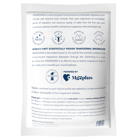 Minergenix - 10kg Magnesium Minerals for Pools and Spas