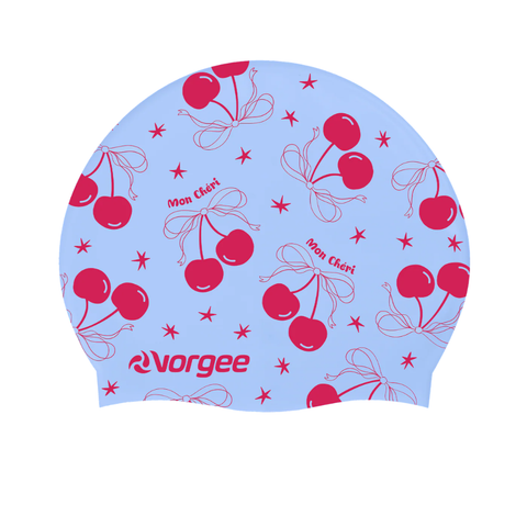 Vorgee Miss Glamour Silicone Swim Cap | Chic Designs | Kids & Teens