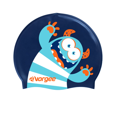 Vorgee Character Jnr Silicone Swim Cap | Junior Fit | Fun Kids Designs