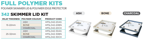 HIDE Polymer Skimmer Lid Kit - 342mm