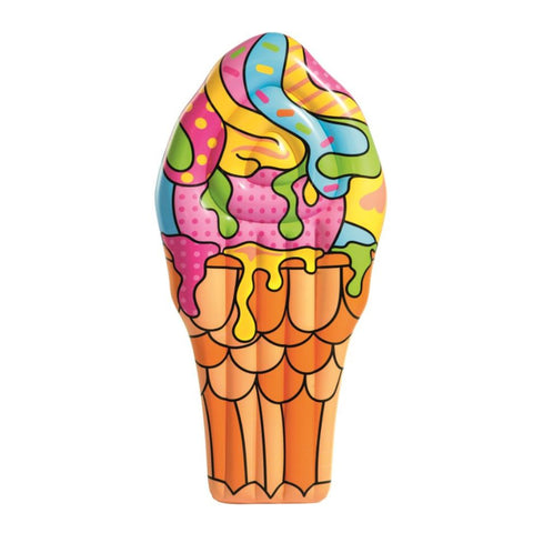 Fun and Colorful Ice Cream Cone Inflatable - Bestway Pop Art