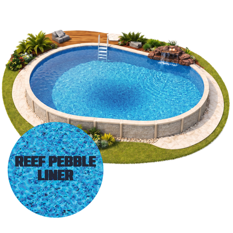 Classic Majestic Teardrop Saltwater Above Ground Pool Kit