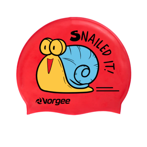 Vorgee Character Jnr Silicone Swim Cap | Junior Fit | Fun Kids Designs