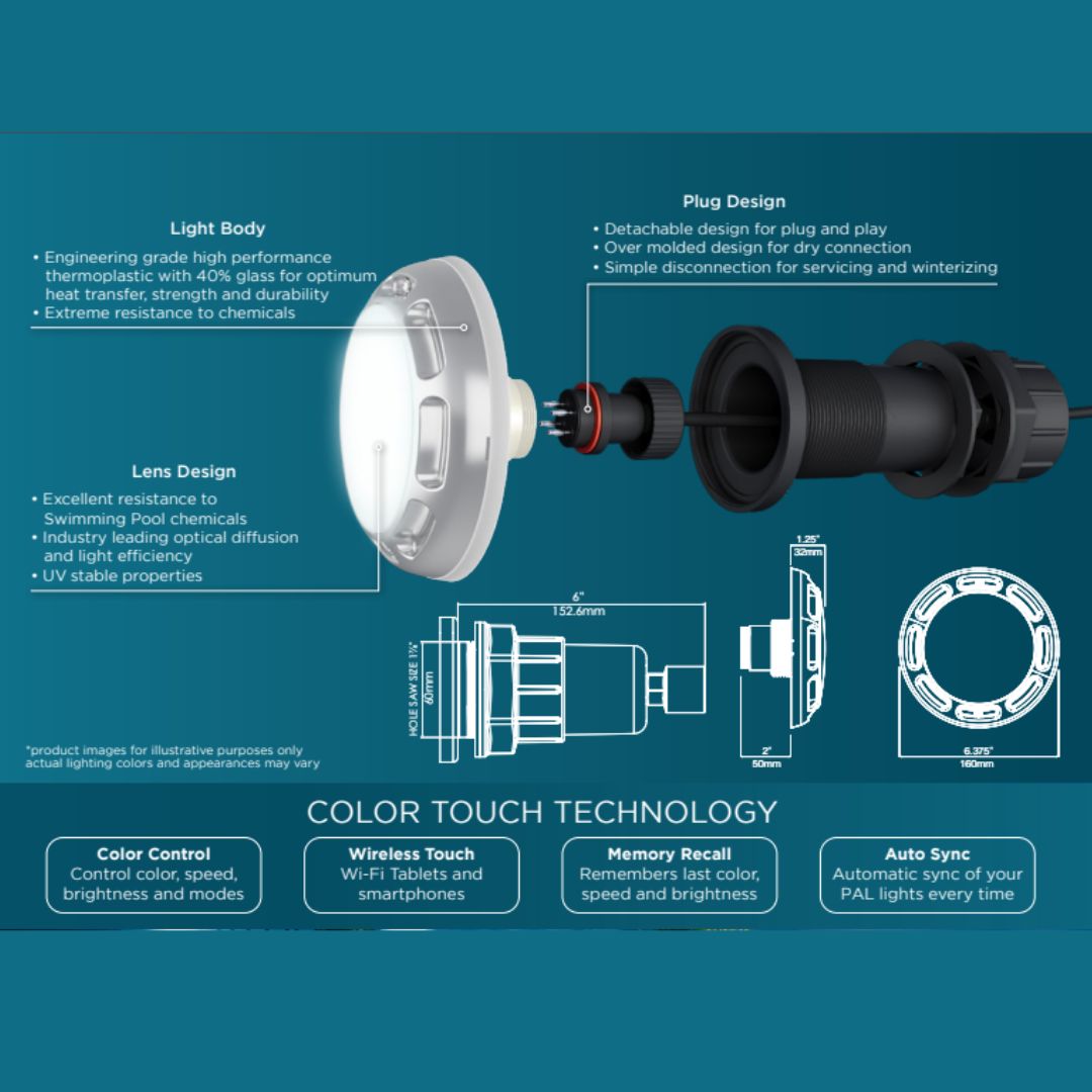 Evenglow Fibreglass LED Pool Light