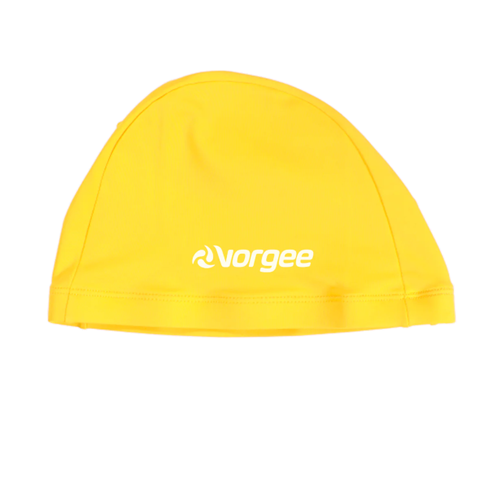 Vorgee Nylon Lycra Junior Fabric Swim Cap | Soft & Snag-Free | Kids Swimwear