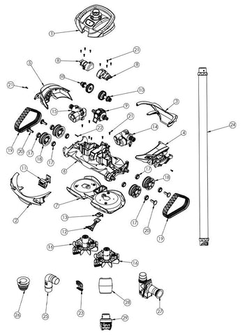Track for Zodiac AX20 ACTIV (2 PK)