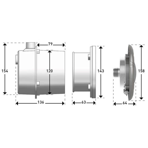 Aurora LED Concrete Pool Lights