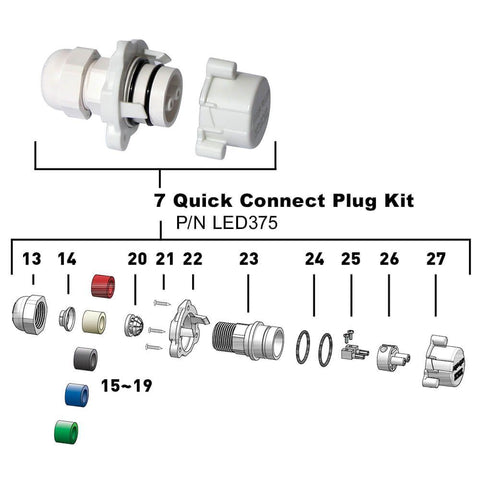 Aquaquip QC Series Quick Connect Plug Kit