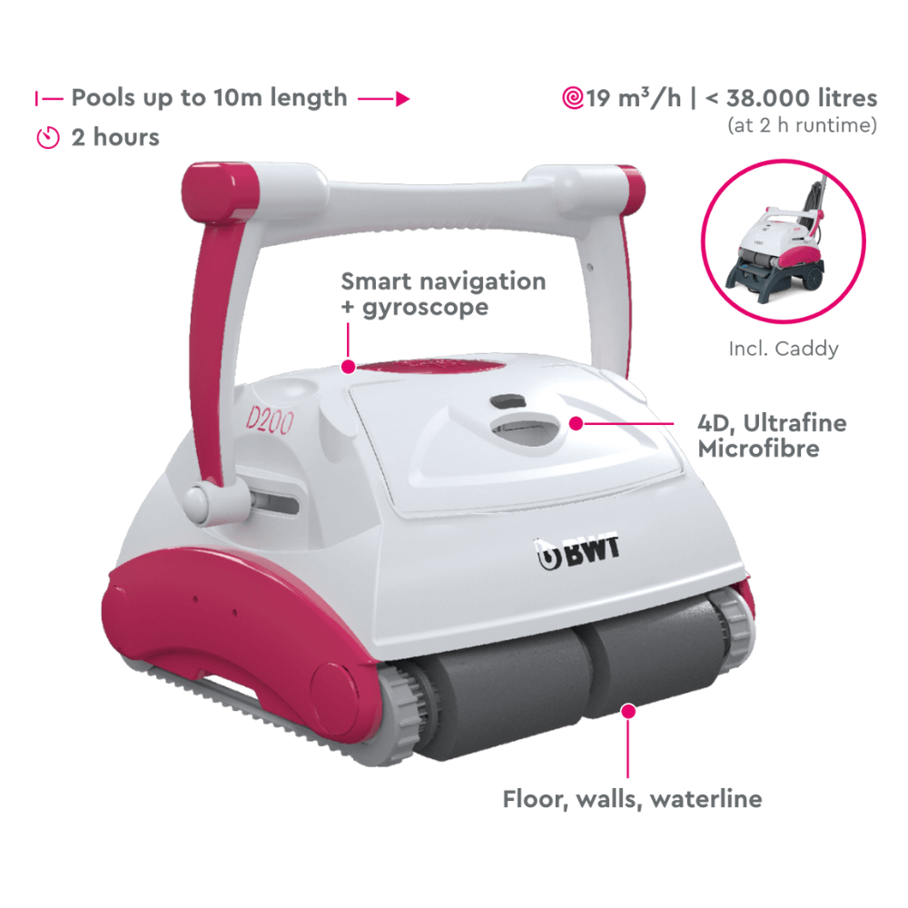 BWT D200 PLUS Robotic Pool Cleaner Direct Pool Supplies AU