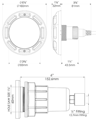 Evenglow Fibreglass LED Pool Light