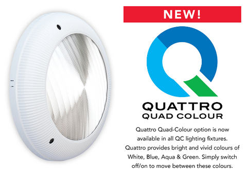 Aquaquip QC Quattro Coloured LED Pool Light Kit for Existing Pools
