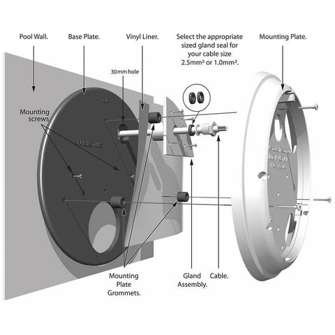 Spa Electrics Photon GK Vinyl Liner Mounting Kit