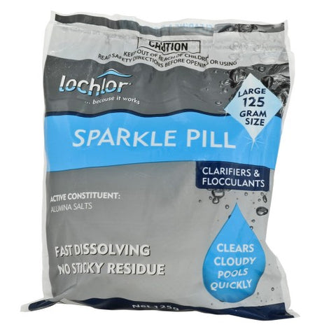 LoChlor Sparkle Pill Pool Clarifier - 125g Single Pack