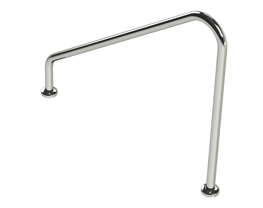 Stainless Steel Wall Hand Rail 1000mm Flanged or Concrete in