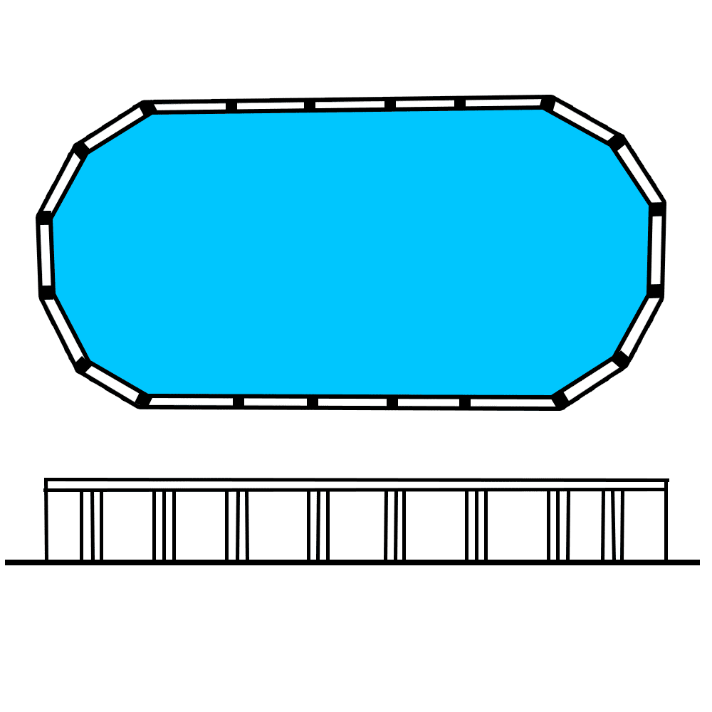 Whitsunday 3.55 x 2.55m 4'6" Oval Resin pool