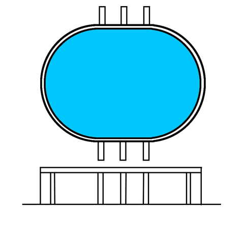 Mission Beach Braced pool 20 x 12 (6.2 x 3.8m)