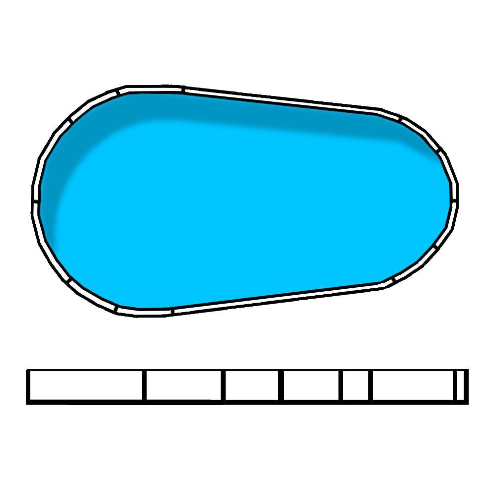 Whitsunday Raindrop/Teardrop Resin Pool - 6.98 x 4.7 x 3m