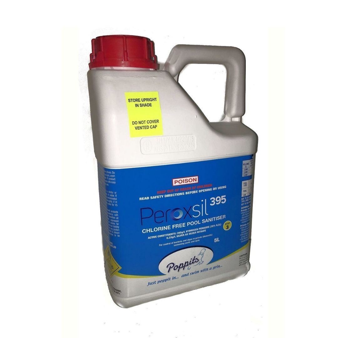 Poppit Peroxsil 395 5L Spa Sanitizer Chlorine FREE