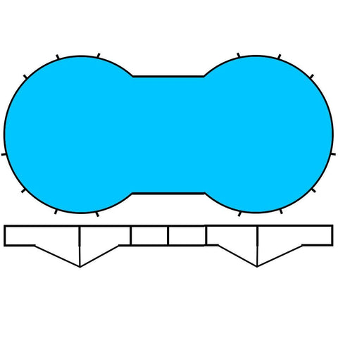 Whitsunday Resin 34 x 16 (10.36 x 4.8m) 4'6" Double End Keyhole Pool
