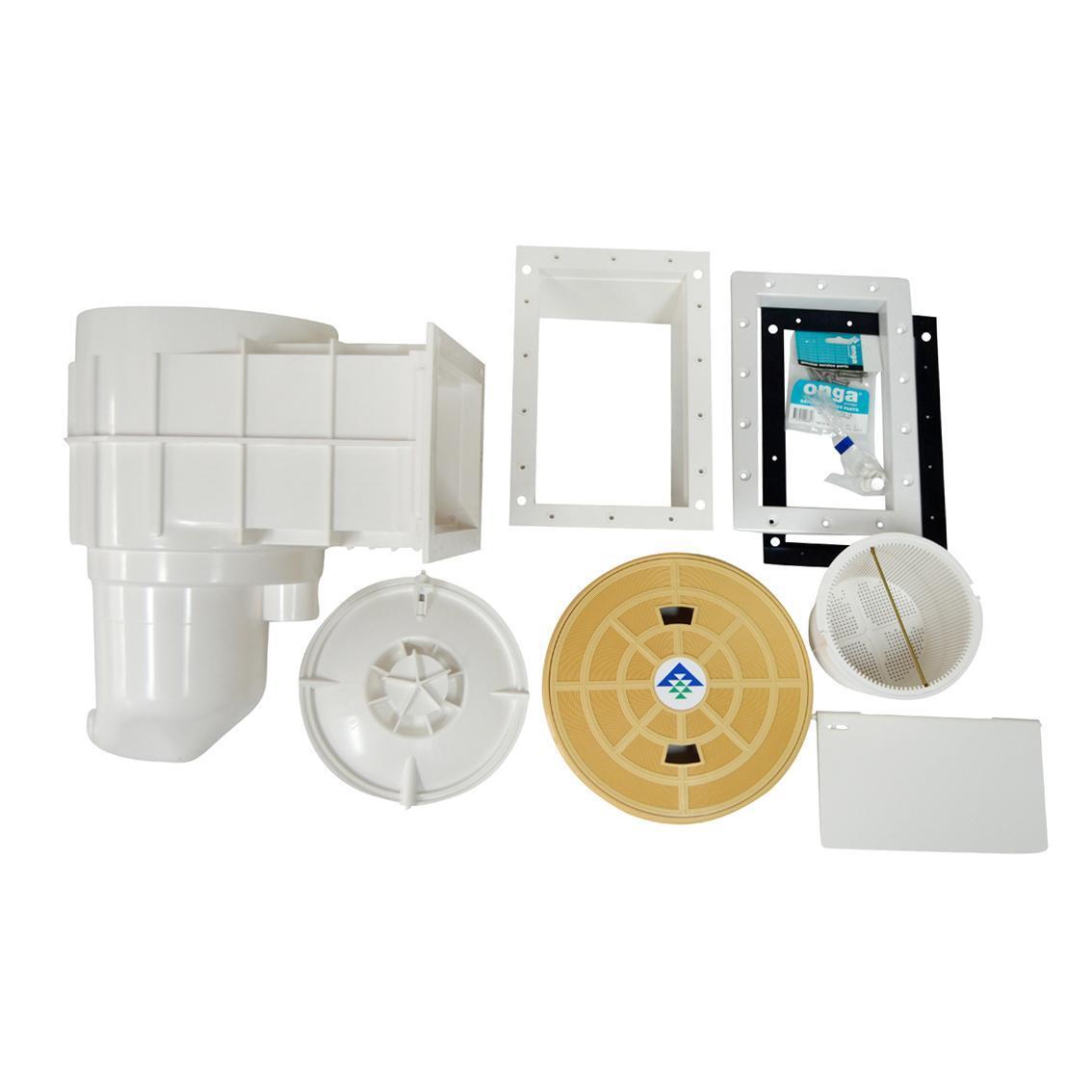 Quiptron Skimmer Box with Extended Throat & Escutcheon Kit