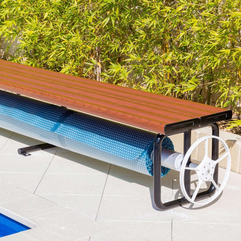 Daisy Under Bench Pool Cover Roller