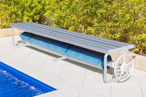 Daisy Under Bench Pool Cover Roller