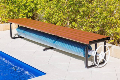 Daisy Under Bench Pool Cover Roller