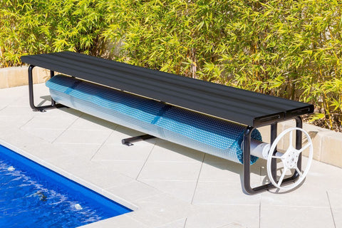 Daisy Under Bench Pool Cover Roller