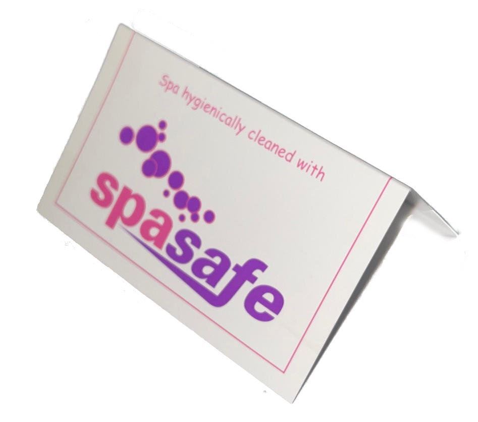Spa Safe Tent Display Cards - Enhance Your Professional Spa Setup