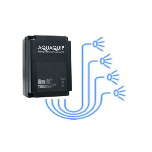 Aquaquip 12 volt Pool Light Transformer - 4 x 30VA outputs