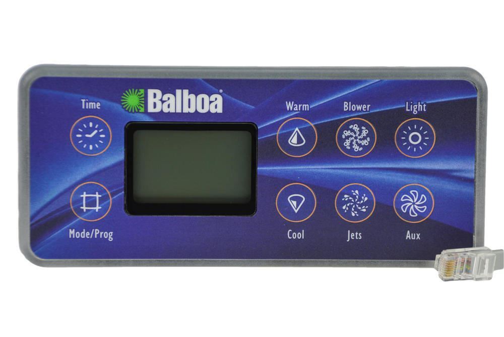 Balboa VL801 D Series Deluxe 8 Button Touch Pad and Overlay