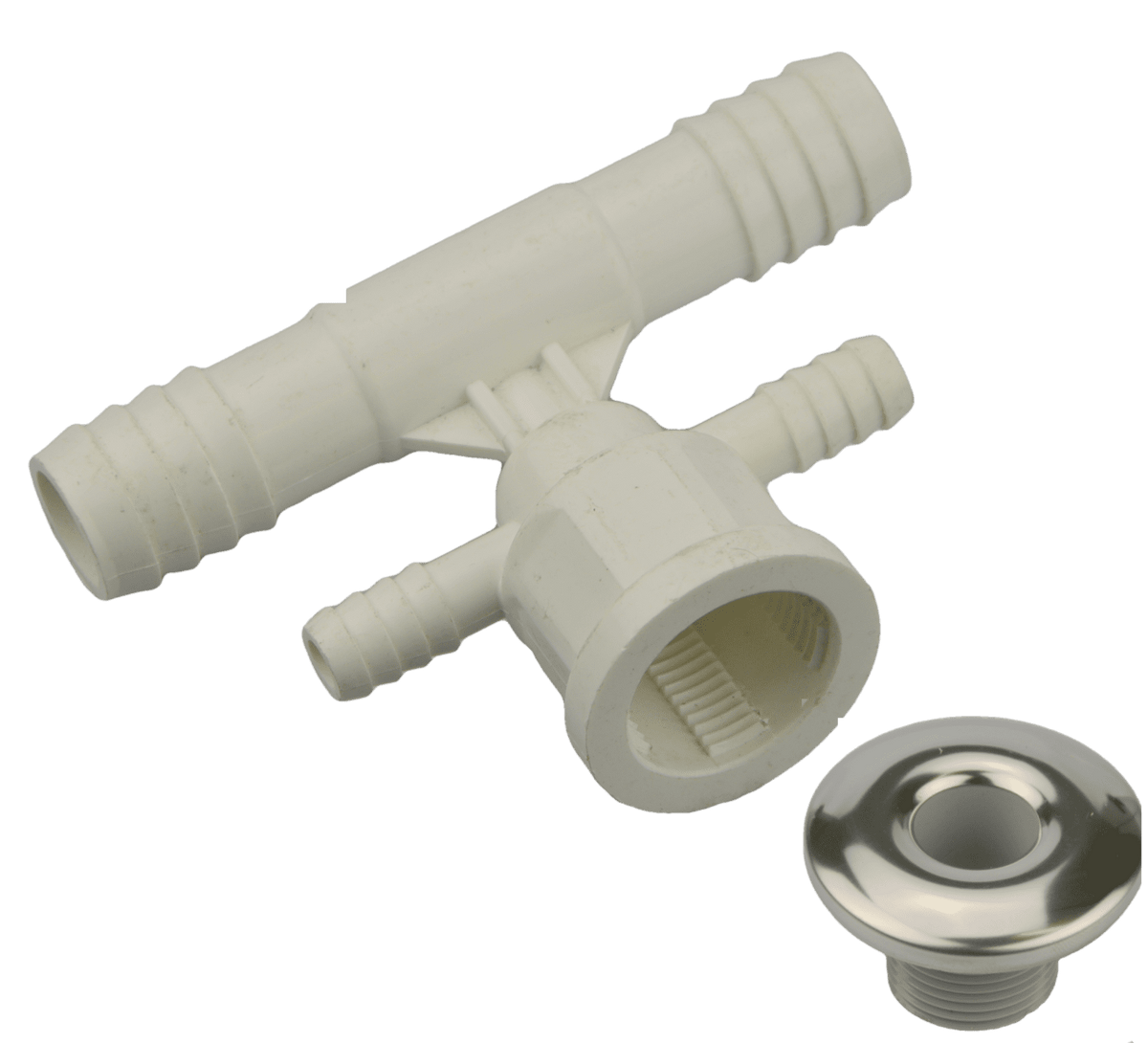 Pentair Euro Fixed Cyclone (thru barb) Body with Stainless Steel Jet