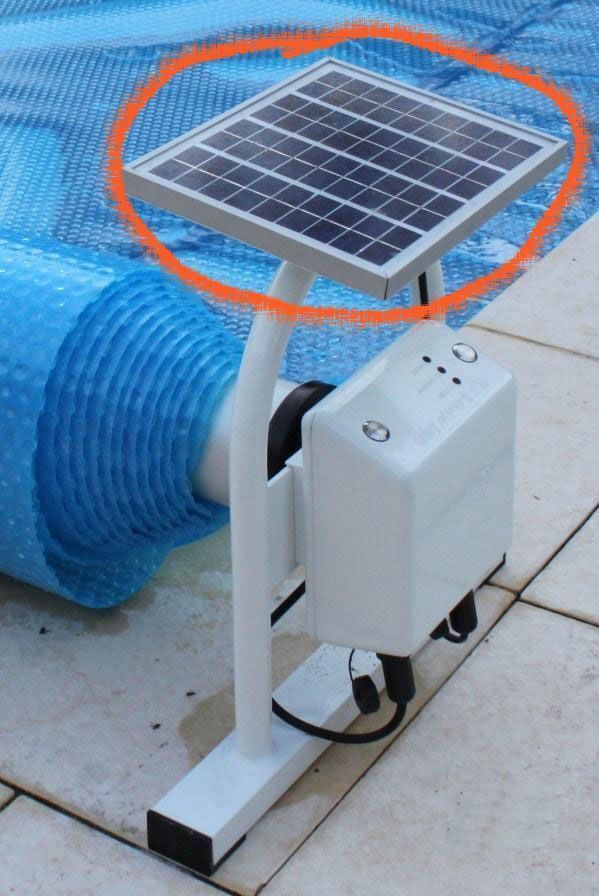 Optional Solar Panel for Power Pool Cover Roller