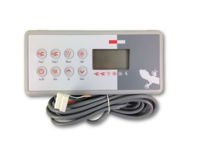 Gecko TSC-8 / K-8 Spa Touch Pad With 8 Button Overlay