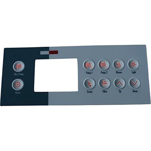 Gecko TSC-4 / K-4 10 Button (3 Pump + Blower) Overlay