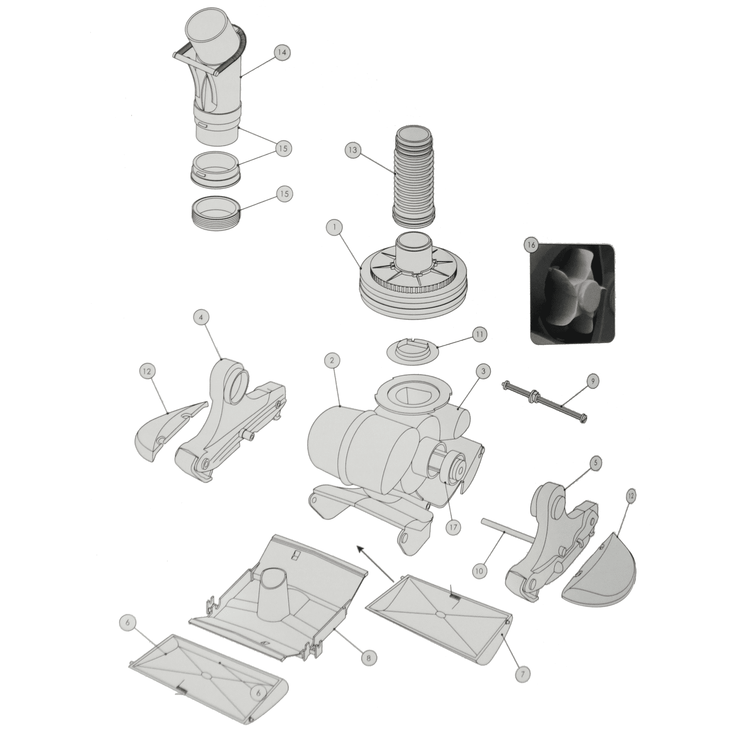 Kreepy Krauly Sprinta Plus Spare Parts List